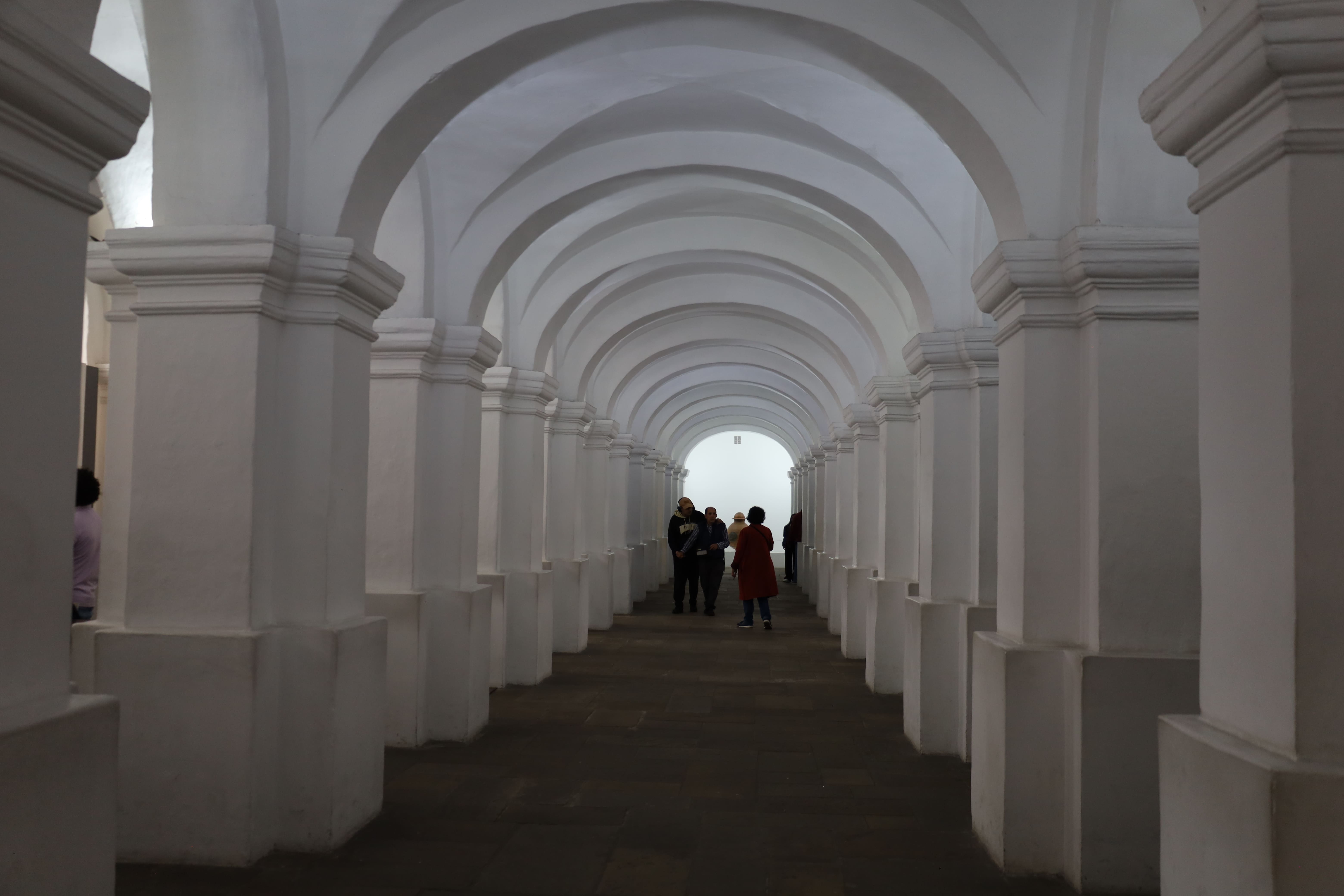 Dentro de las instalaciones del museo 