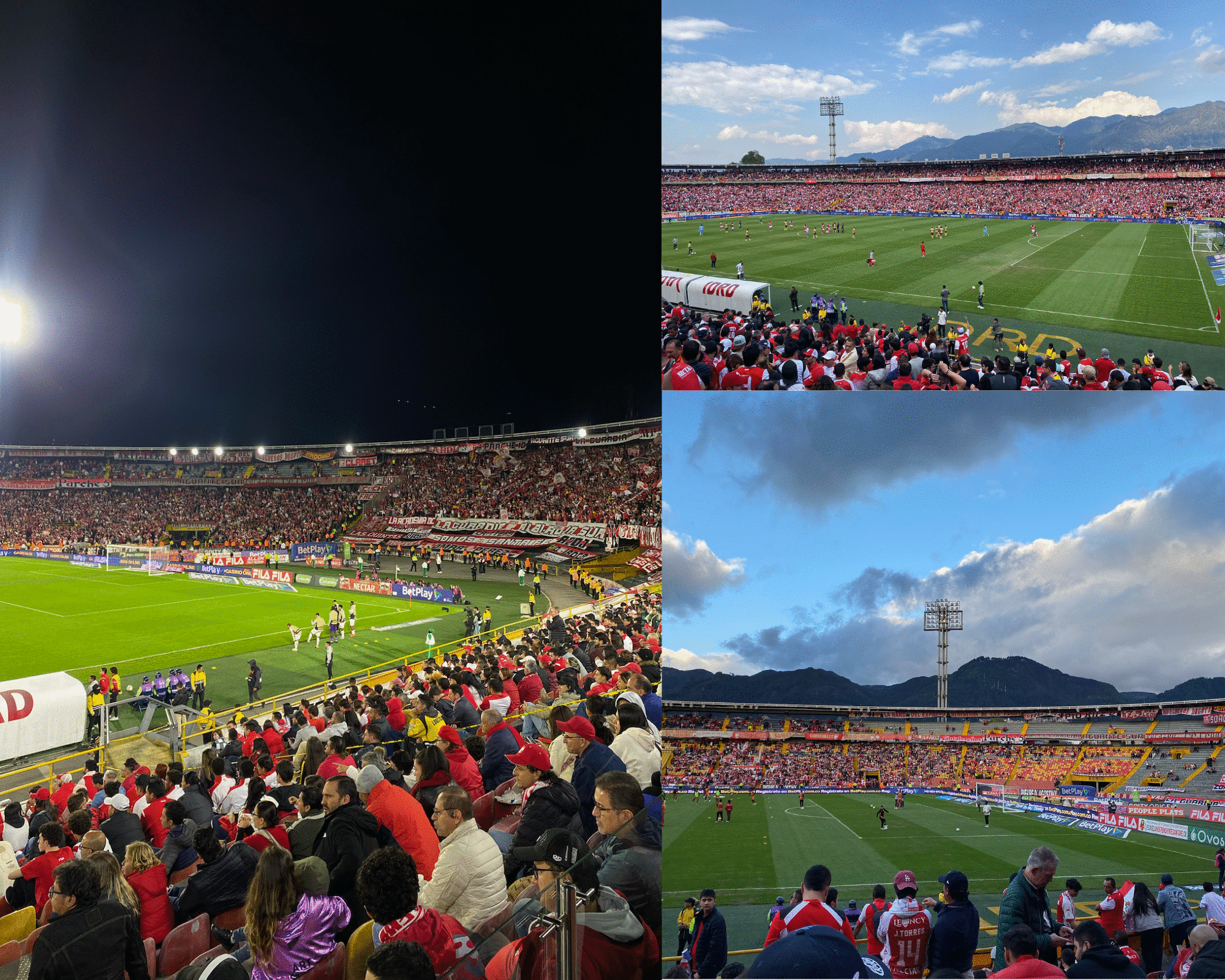 El Campín en varios partidos de Independiente Santa Fe