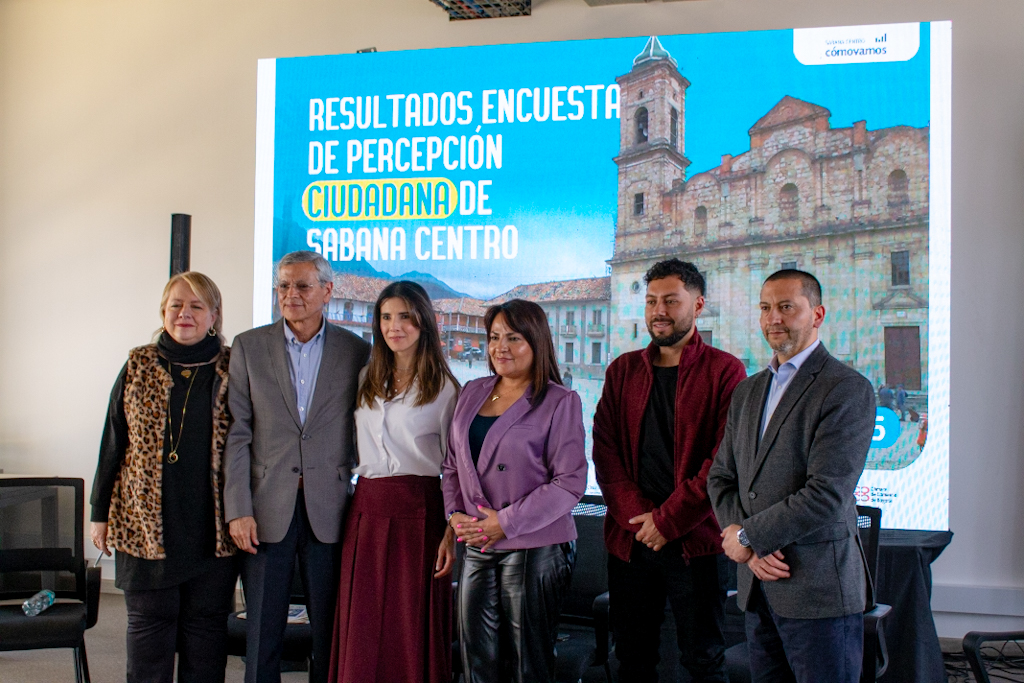 Panelistas participantes de la socialización de resultados Sabana Centro Como vamos 2025.