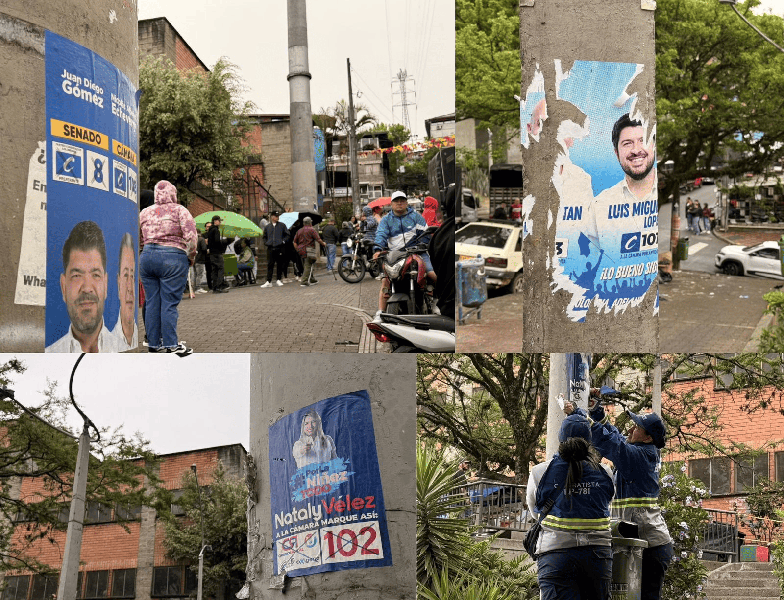 Polémica electoral por publicidad ilegal en Santo Domingo Savio