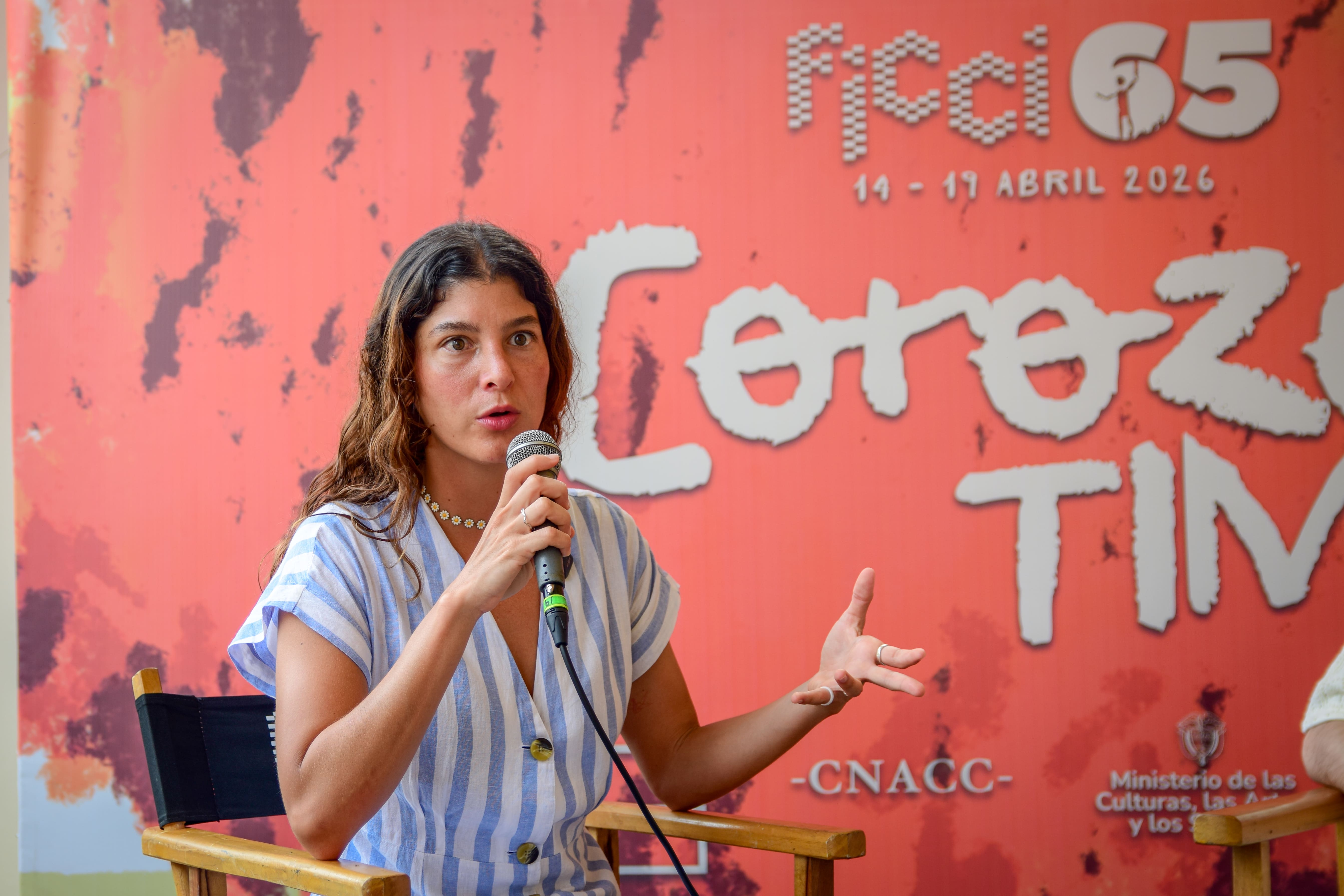Estefanía Piñeres durante el Corozo Time