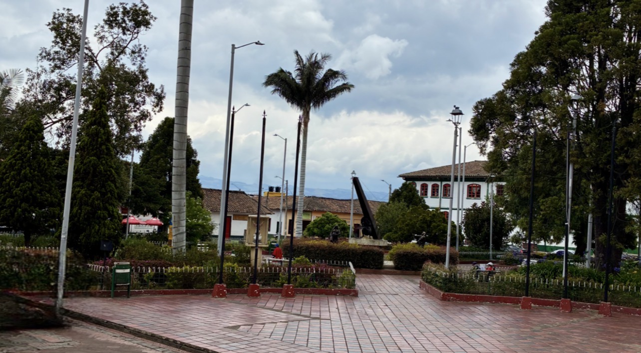 Plaza principal de Nemocón