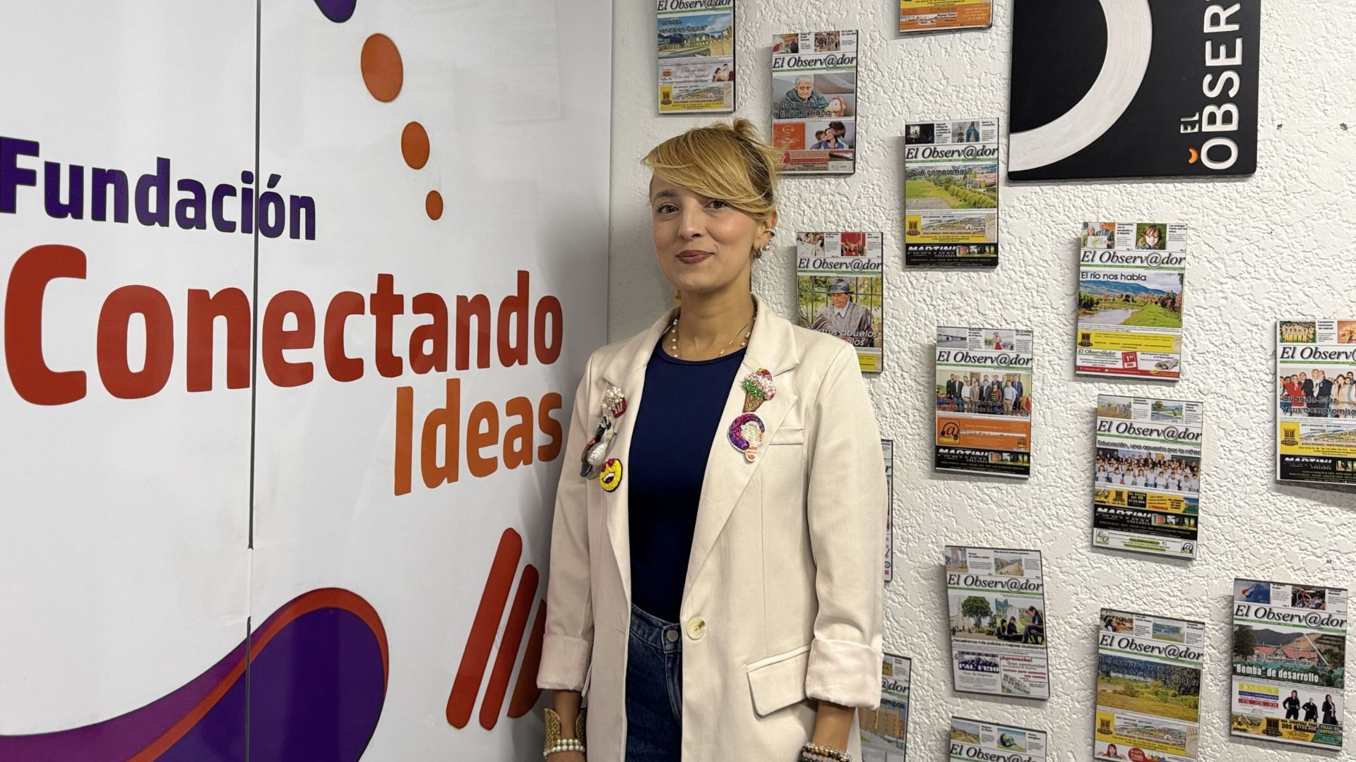 Angie Figuera en la Fundación Conectando Ideas