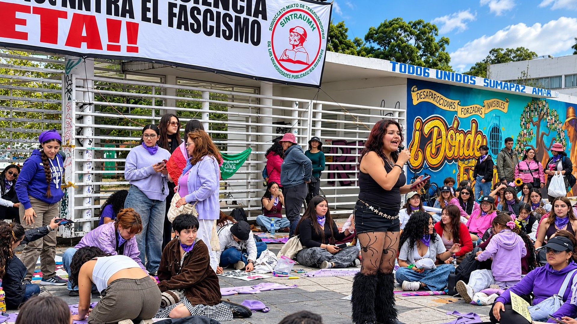 Foto de la movilización social feminista el domingo 6 de septiembre